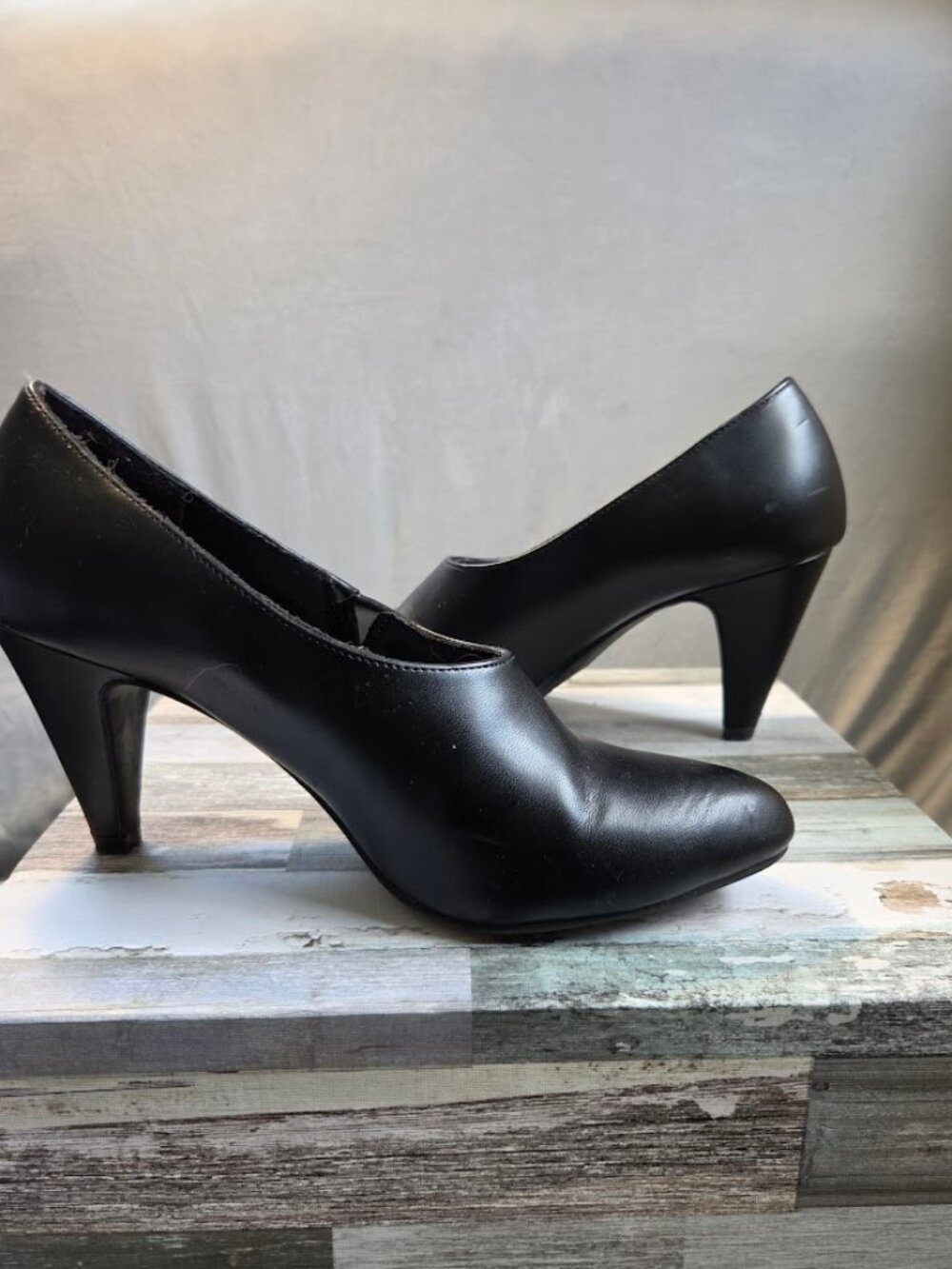 Comfort Plus by Predictions Black Ankle Booties Women's Size 7 Heels
